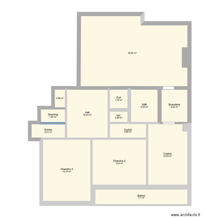 Vernies 5A v2(1). Plan de 14 pièces et 113 m2