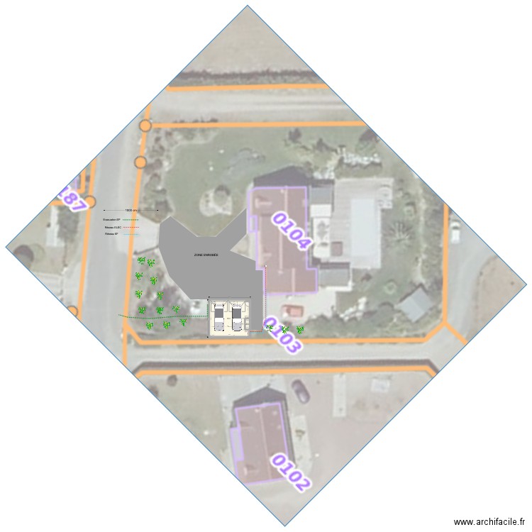 lejeune garage. Plan de 2 pièces et 48 m2