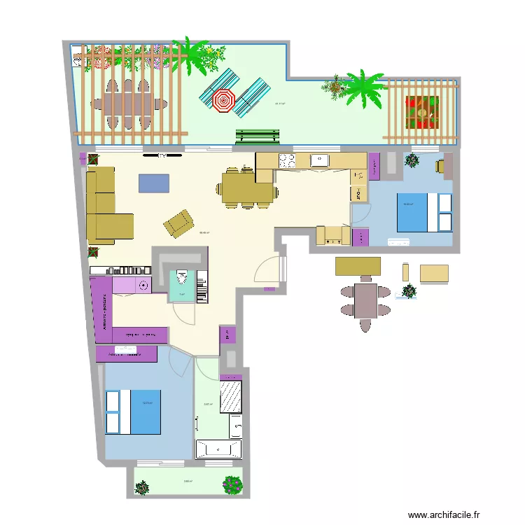 Cuisine Ouverte bis. Plan de Cuisine Ouverte bis. Plan de