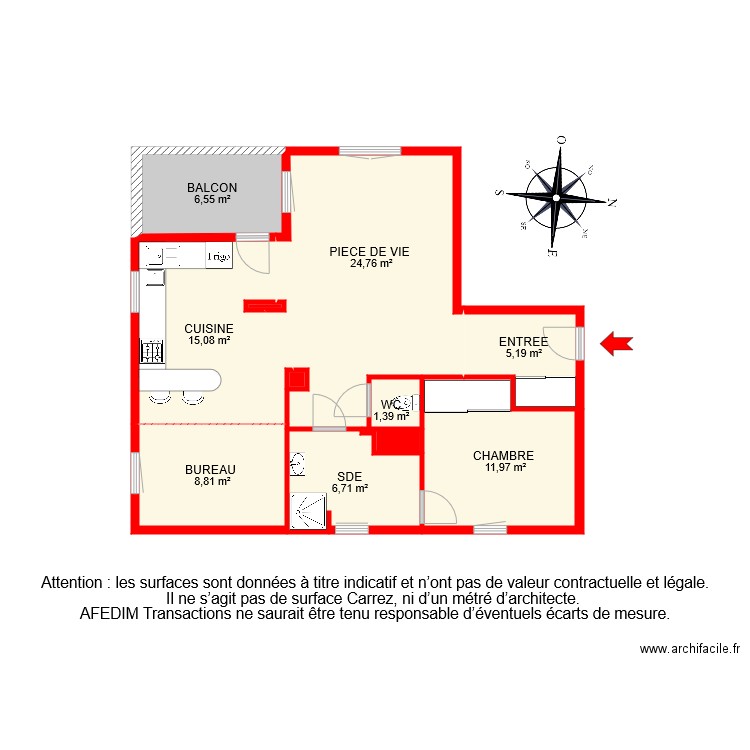 BI 6814 . Plan de 0 pièce et 0 m2