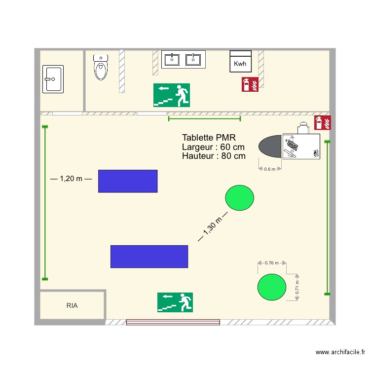 Arcades plan sécurité incendie. Plan de 0 pièce et 0 m2