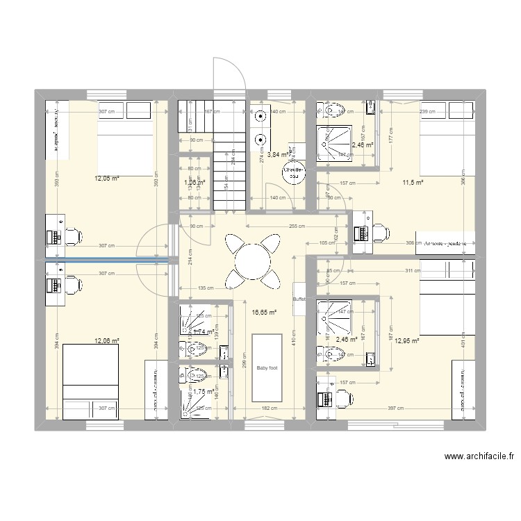 Maison Meaux - 3 niveaux - modification. Plan de 0 pièce et 0 m2