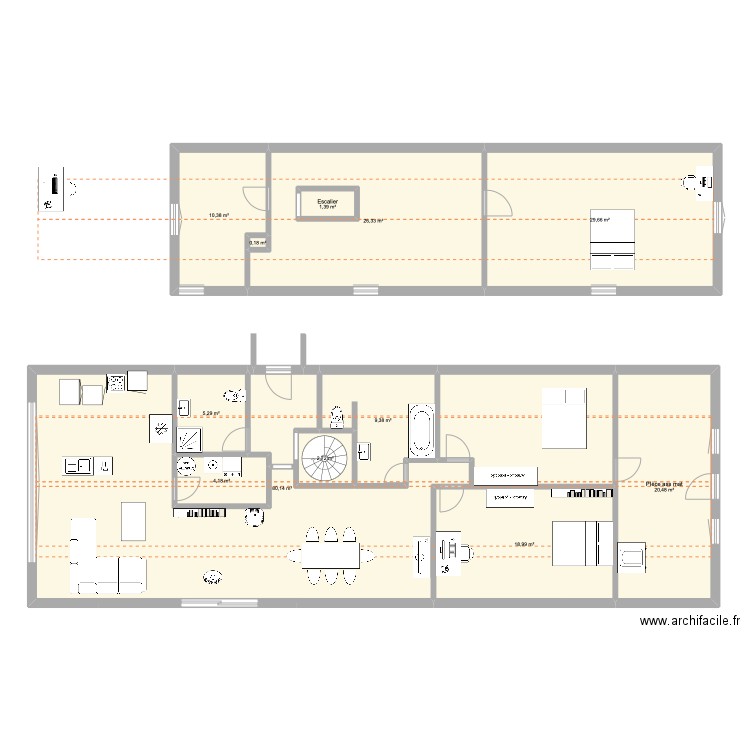 maison A frame. Plan de 0 pièce et 0 m2