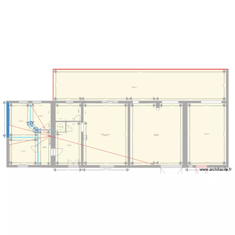 Circuits prises Chambres . Plan de 