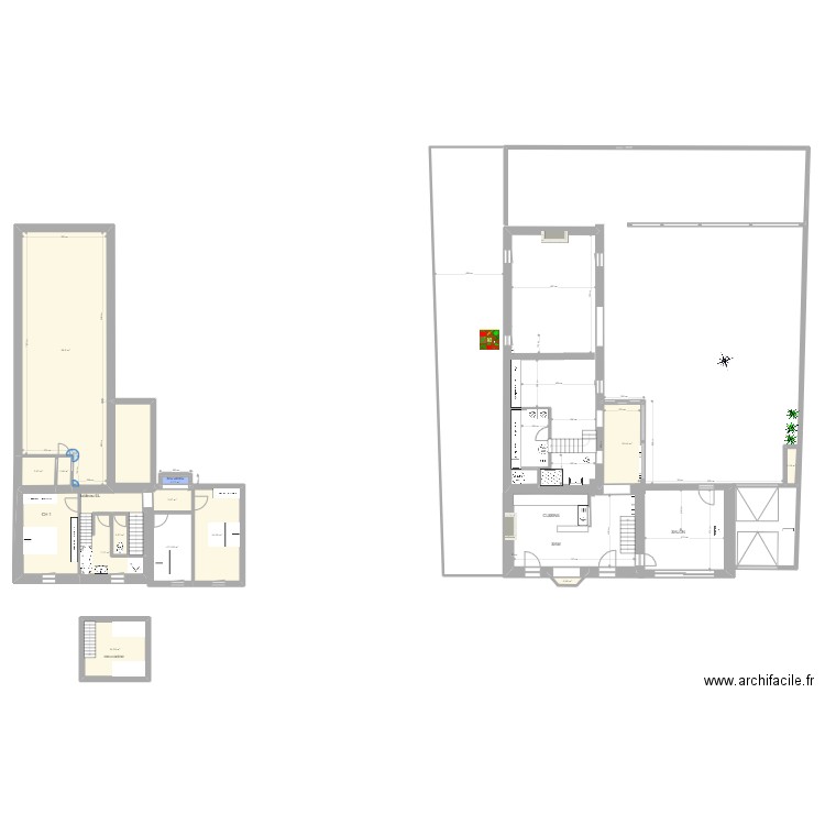 lambervez 01 09 22 . Plan de 13 pièces et 135 m2