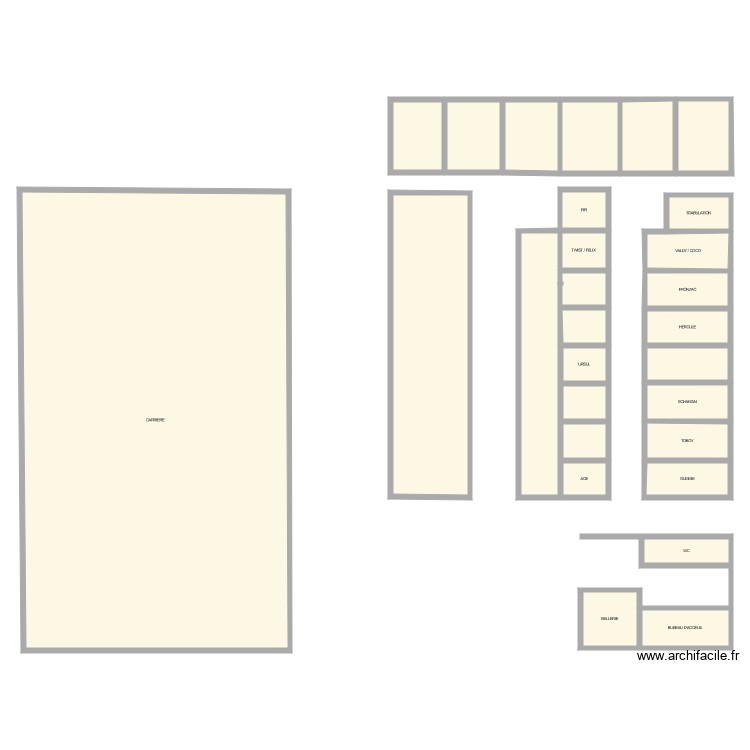 Plan – centre équestre des deux rives – Par Manon2000 ️ | ArchiFacile