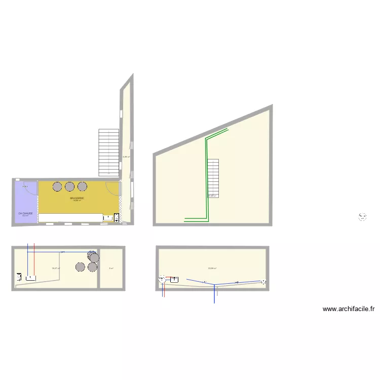 grange eau. Plan de 