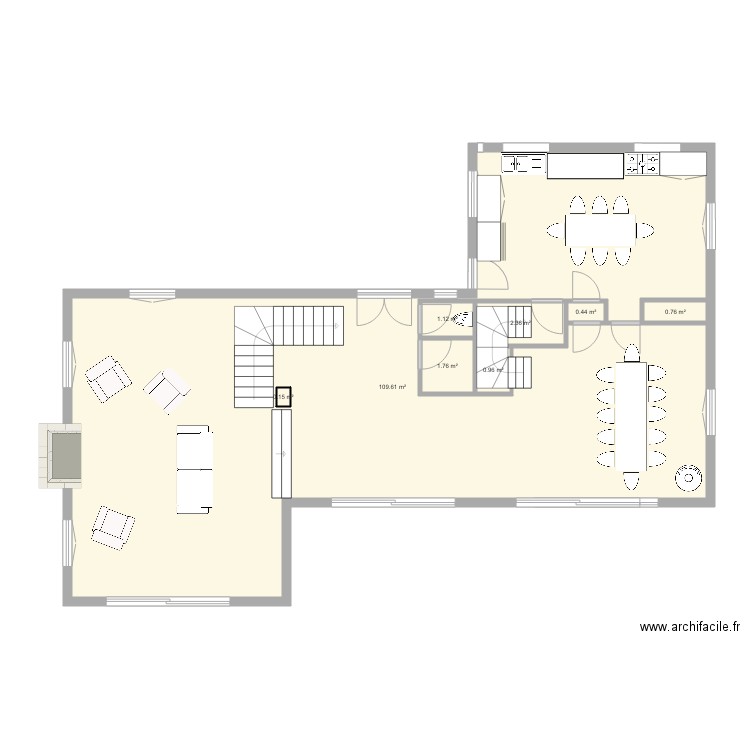 muscadelle RdC actuel. Plan de 0 pièce et 0 m2