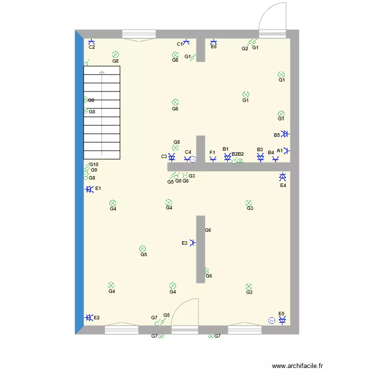 ODILE RDC. Plan de 