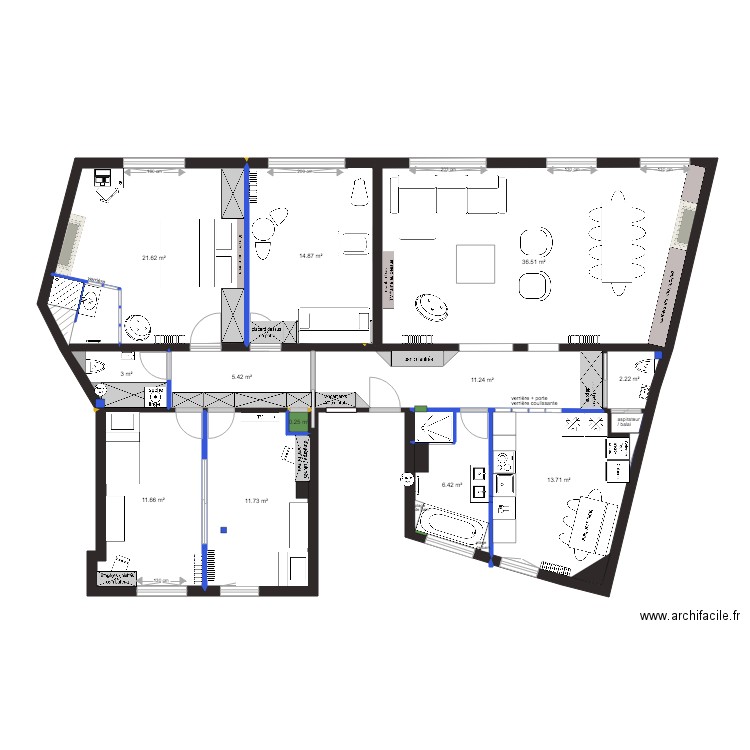 plan projet chateau neuilly PROJET 8. Plan de 0 pièce et 0 m2