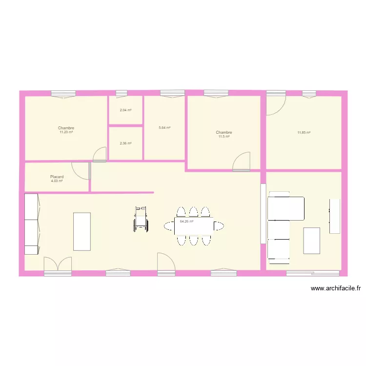 pauilhac plan initial 1 MEUBLE. Plan de 