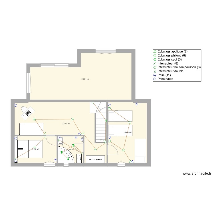 plan combles v3. Plan de 0 pièce et 0 m2