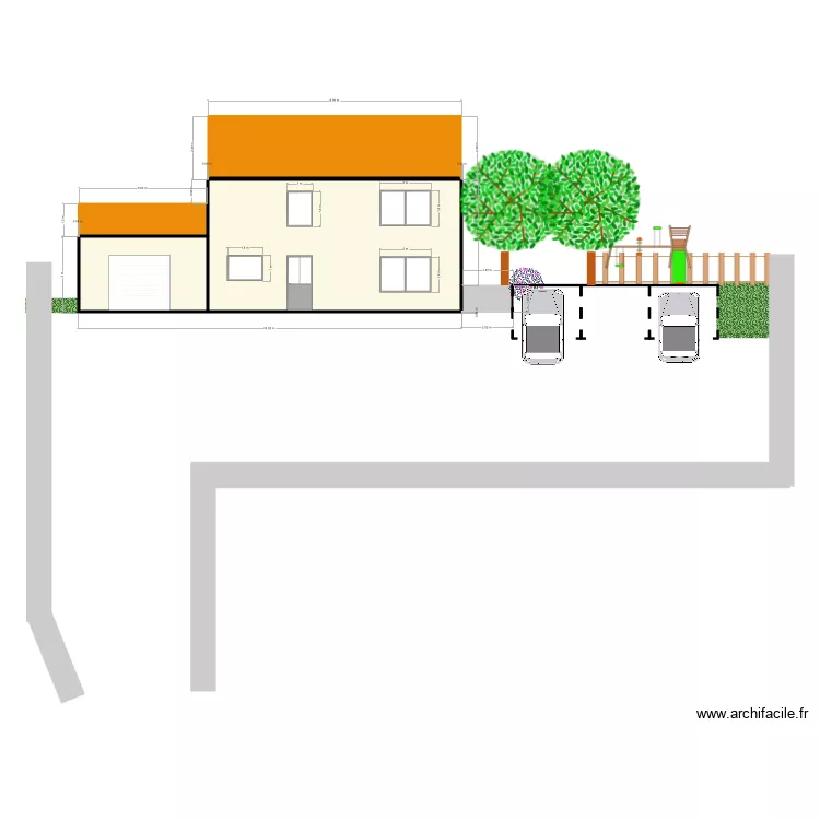 Facade Avant. Plan de Facade Avant. Plan de