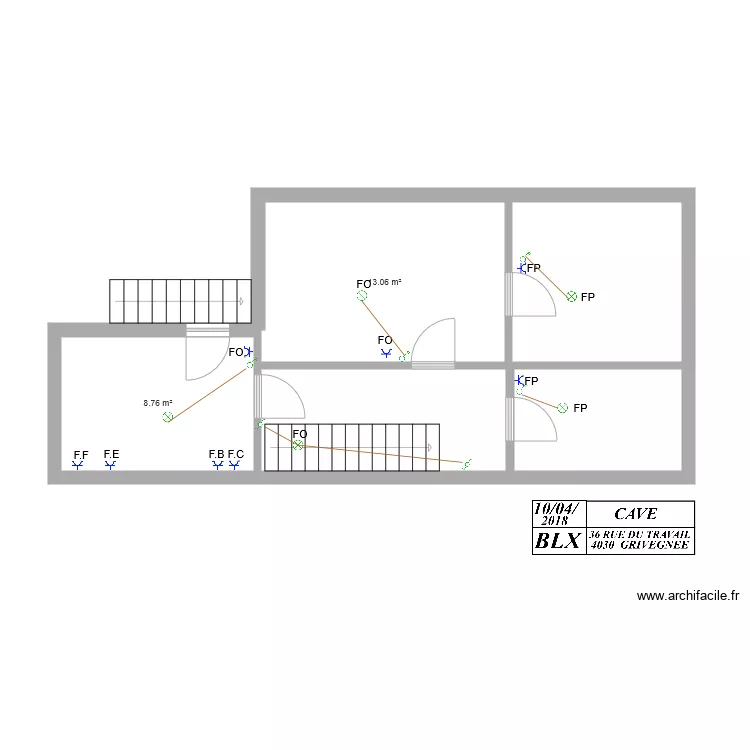 CAVE. Plan de 