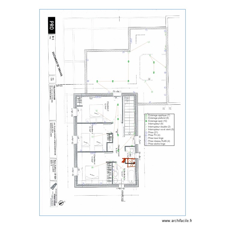 Plan elec Oumeddour R1. Plan de 0 pièce et 0 m2