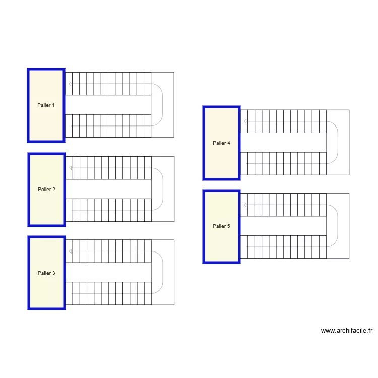 AUDEMAR PALIERS. Plan de 
