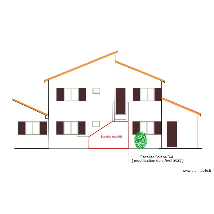 facade+escalier 4. Plan de 0 pièce et 0 m2