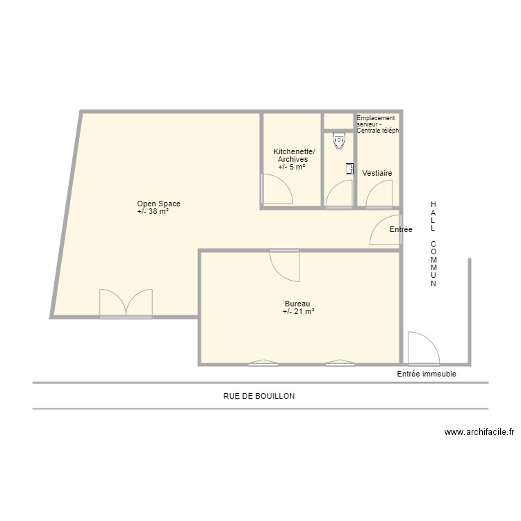 Rez commercial Bièvre. Plan de 0 pièce et 0 m2