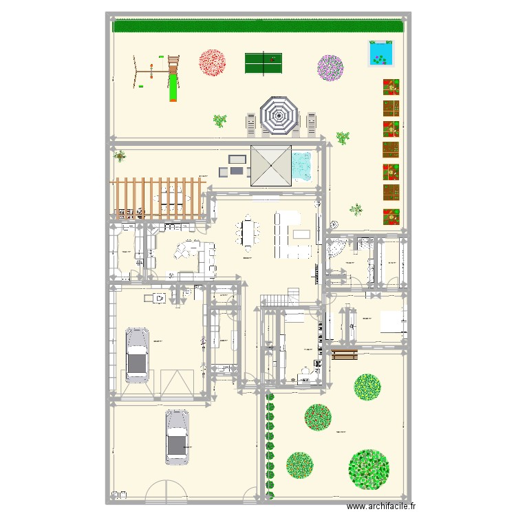 PLAN AC 30. Plan de 20 pièces et 794 m2