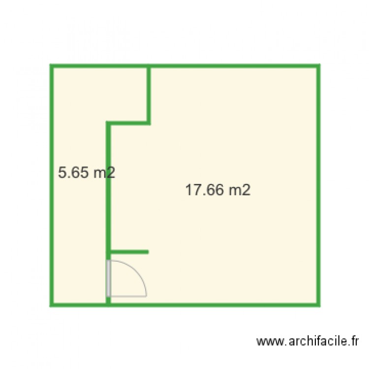 Haut Chambre placo seul. Plan de 0 pièce et 0 m2