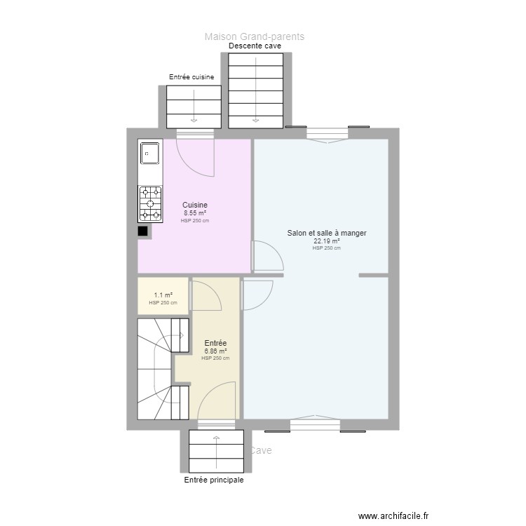 Maison Grand-parents. Plan de 0 pièce et 0 m2