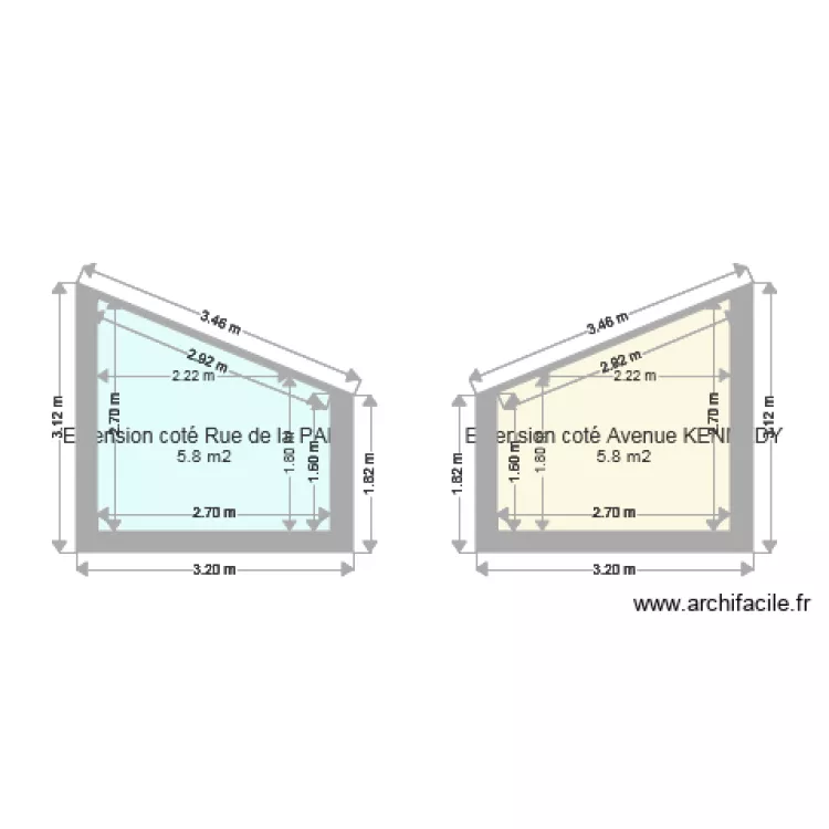 Plan de Fa&ccedil;ade. Plan de 