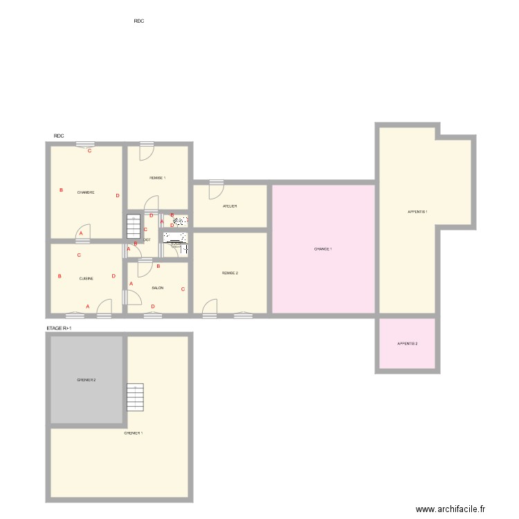 DUBOUCHAGE. Plan de 0 pièce et 0 m2