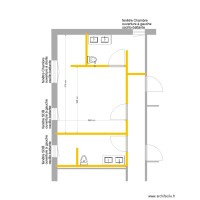 Plan SDB Chambre Fenêtres     VARIANTE 2