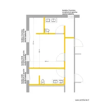 Plan SDB Chambre Fen&ecirc;tres     VARIANTE 2