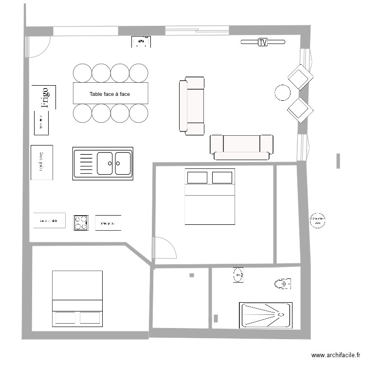 Chalet 2. Plan de 0 pièce et 0 m2