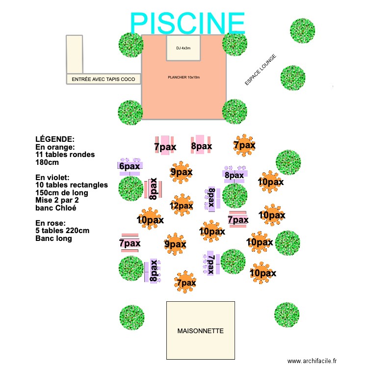 CAROLINE & TRISTAN POUR MAITRE D'HOTEL. Plan de 0 pièce et 0 m2
