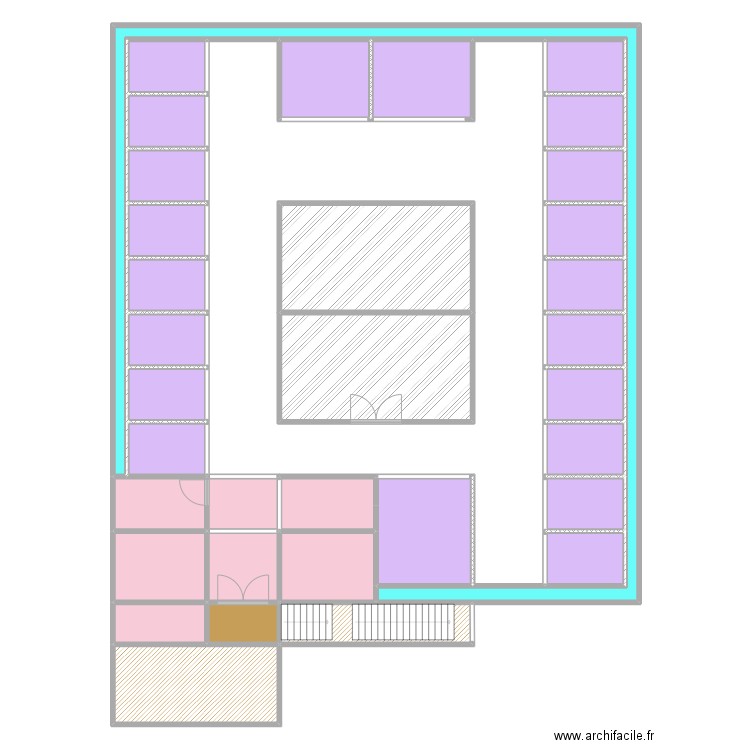 guet. Plan de 35 pièces et 533 m2