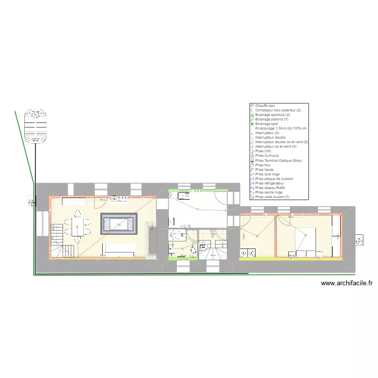 MOUNIER Electricit&eacute;. Plan de 