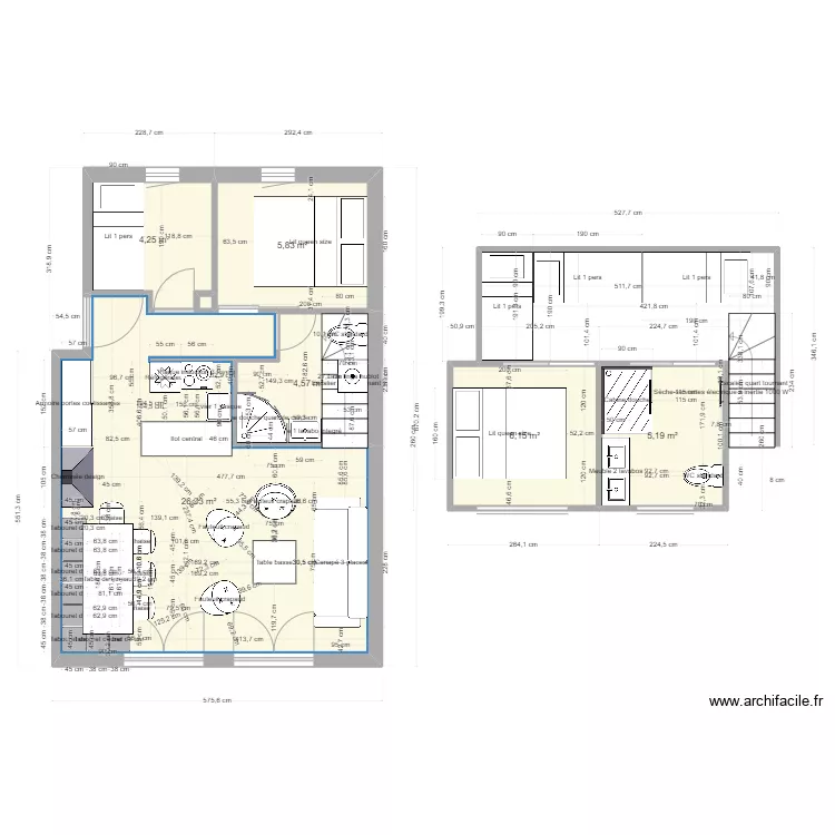 Appart Val d'Isere Val d'Illaz. Plan de 