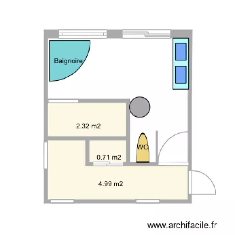 Modification salle de bain 4. Plan de 
