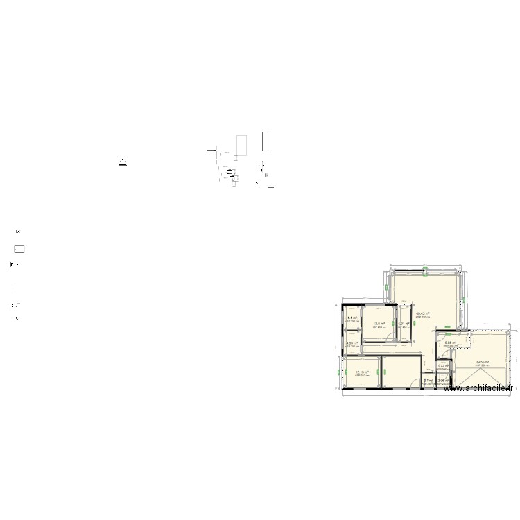 plant maison tôt. Plan de 0 pièce et 0 m2