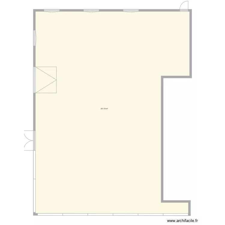 Maronniers actu vide sans cloisons. Plan de 0 pièce et 0 m2 Maronniers actu vide sans cloisons. Plan de 0 pièce et 0 m2