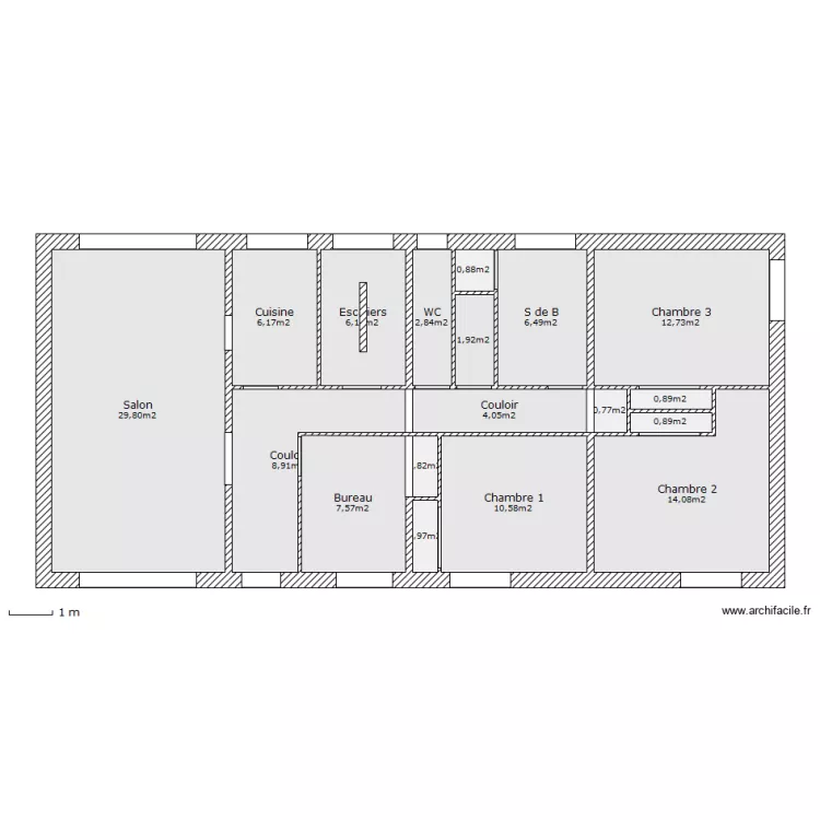 Maison Niveau 1. Plan de 