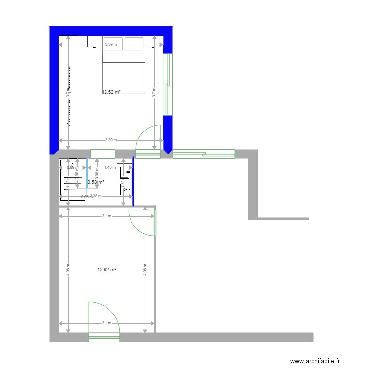 Extension Domengine. Plan de 0 pièce et 0 m2