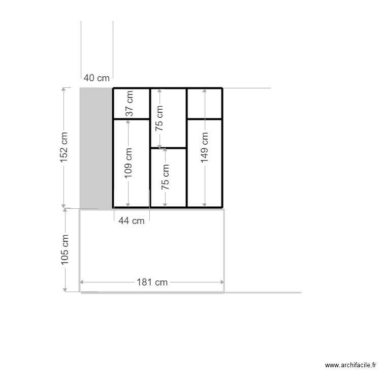 verrière dupont 1. Plan de 0 pièce et 0 m2