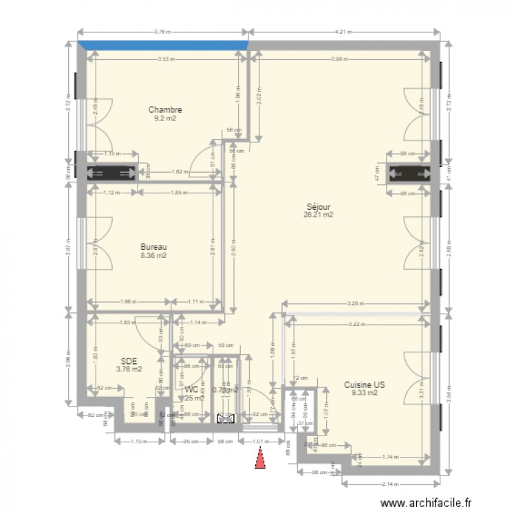 Ahcene electricité. Plan de 0 pièce et 0 m2