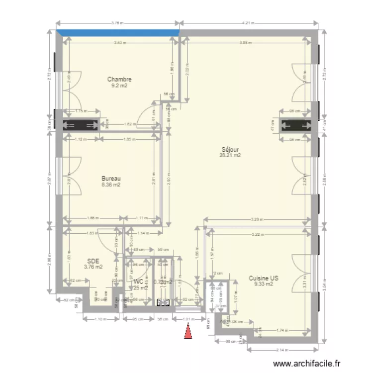 Ahcene electricit&eacute;. Plan de 