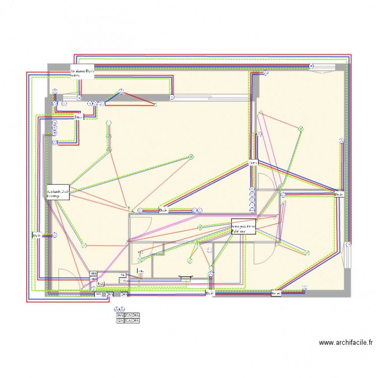 Plan Electrique. Plan de 0 pièce et 0 m2