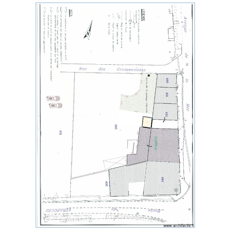 PLU véranda. Plan de 0 pièce et 0 m2