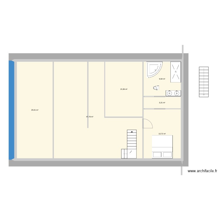 Remi etage 1. Plan de 0 pièce et 0 m2