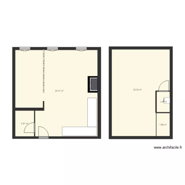 ROBINEAU cuisine. Plan de 