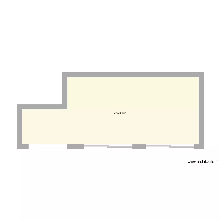 facade est. Plan de 
