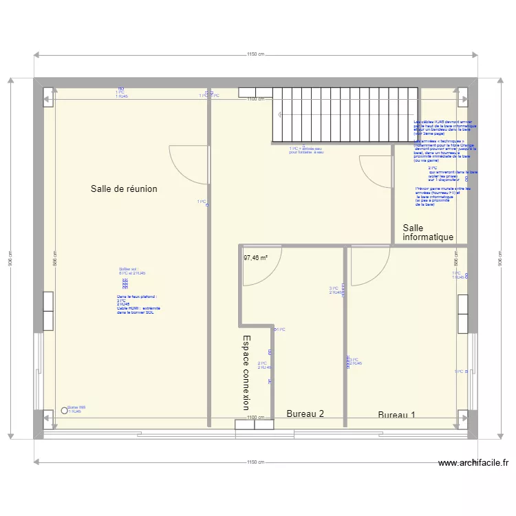 STEF &eacute;tage V3.3 Electricit&eacute; 20220627. Plan de 