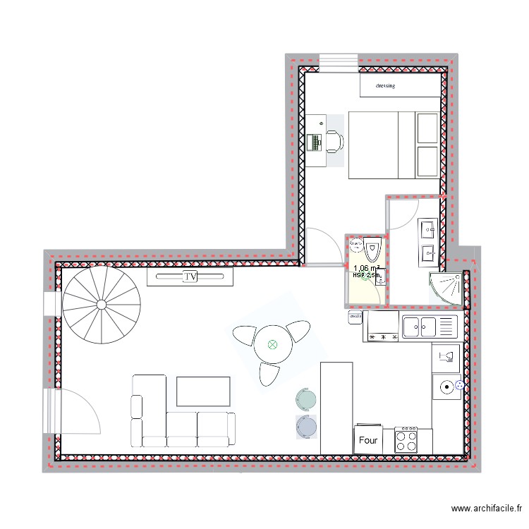AVULLIGOZ1er29042025. Plan de 1 pièce et 1 m2