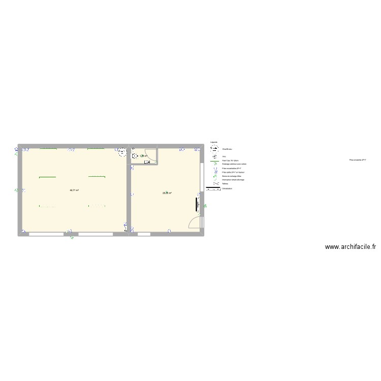 SARL ALLINGRY. Plan de 3 pièces et 71 m2